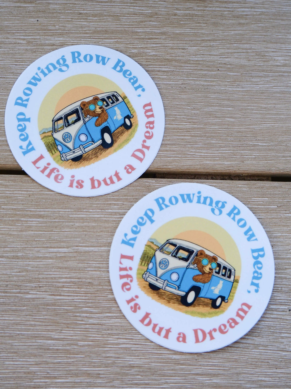 Row Bear Sticker